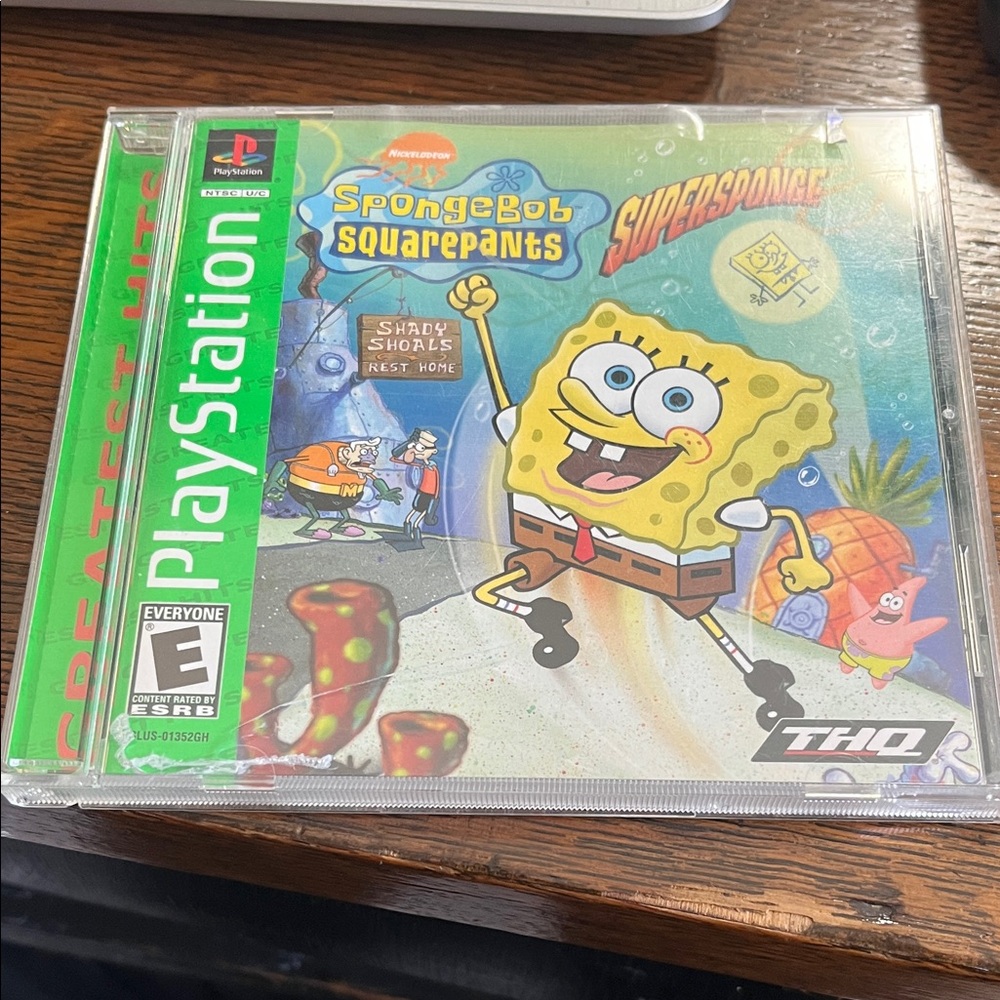 HQ SpongeBob SquarePants: SuperSponge for PlayStation - Green and Yellow
